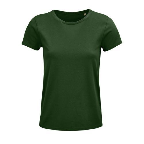 TEE-SHIRT PERSONNALISABLE FEMME COTON ORGANIQUE BIO JERSEY 150 VERT BOUTEILLE