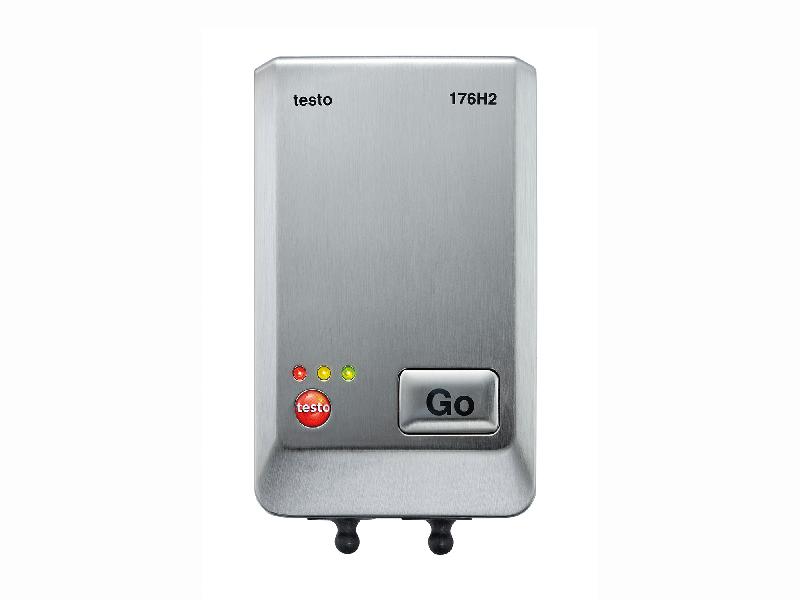 Testo 176 H2 - Enregistreur de température et humidité sans afficheur avec 2 entrées de sondes externes - boîtier métallique robuste_0