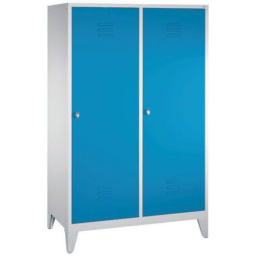 VESTIAIRE SUR PIEDS POUR 2 PERSONNES BLEU CLAIR - CP