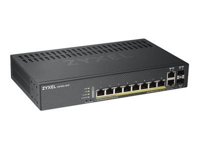 ZYXEL GS1920-8HPV2 GÉRÉ GIGABIT ETHERNET (10/100/1000) CONNEXION ETHERNET, SUPPORTANT L'ALIMENTATION VIA CE PORT (POE) NOIR