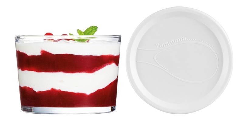 COUPELLE AVEC COUVERCLE ROND TRANSPARENT VERRE Ø 8,2 CM ONCTUOSE ARCOROC