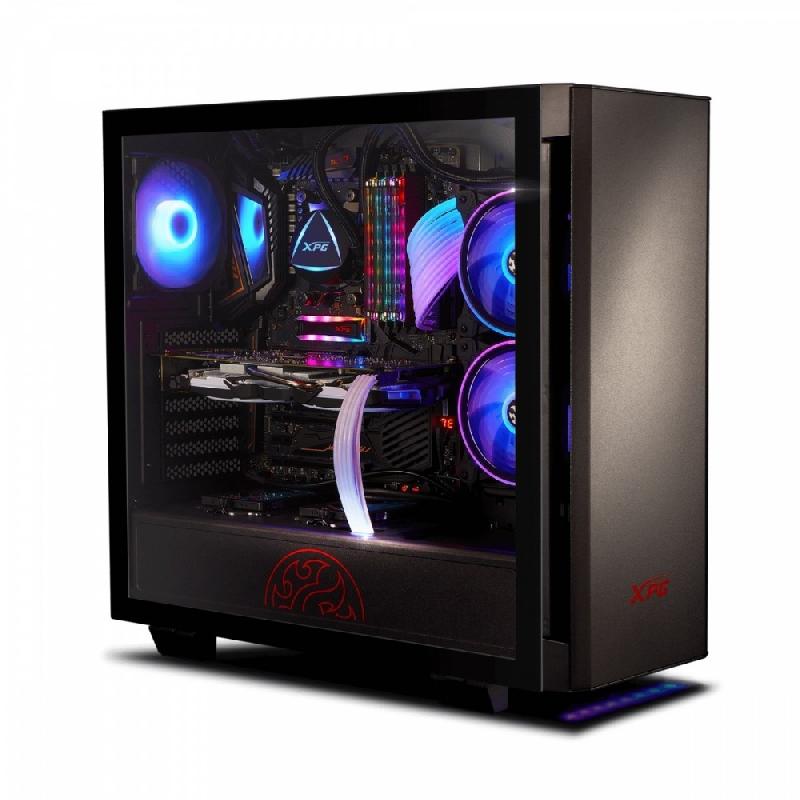 Boîtier PC industriel XPG Starker ADATA - Format Bureau - Noir - Ventilateurs multiples et panneau en verre trempé_0