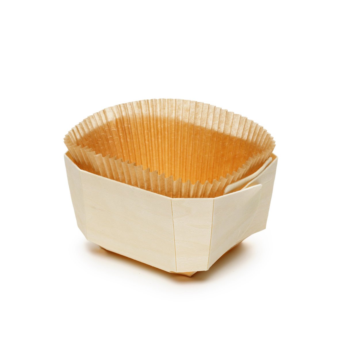 160 barquettes de cuisson en bois Comte 135x110x75 mm - papier siliconé - biodégradables et éco-responsables_0