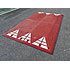 Coussin berlinois CityGom - Réf. 19596 - ralentisseur de vitesse - dimensions 3000 x 1800 x 65 mm - en caoutchouc recyclé avec flèches rétroréfléchissantes_0
