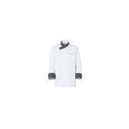 27403601488 - Veste de cuisine Molinel - col kimono - look moderne avec soufflet dos en maille_0