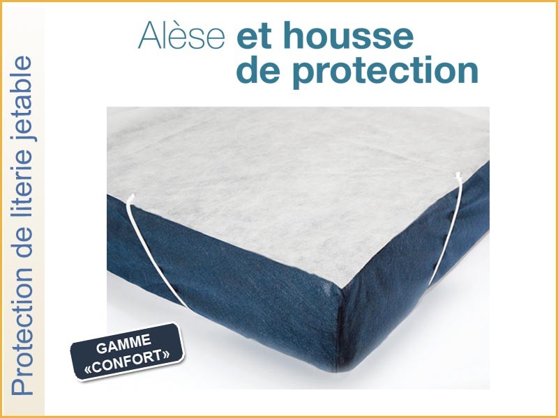 Alèse plateau jetable gamme confort 80x190 réf.Al80_0