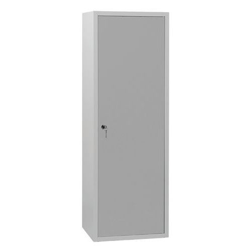 ARMOIRE MÉNAGE L600 CORPS GRIS CLAIR PORTES GRIS 7035