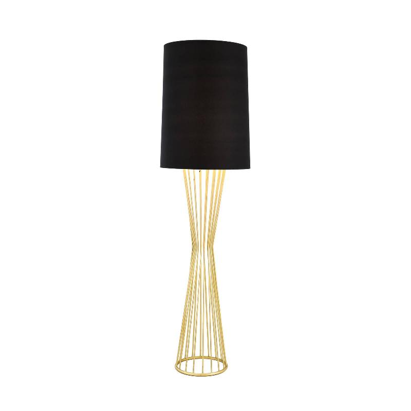 AVONNI LAMPE SUR PIED HLM-9073-1BSA EN DORÉ ET NOIR