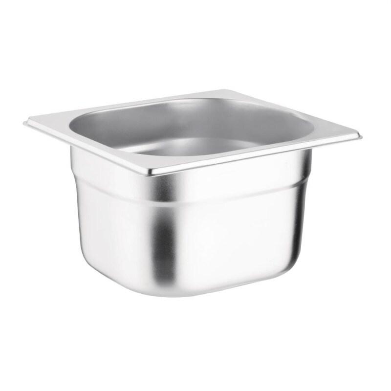 Bac Gastronorme inox GN 1/6 100mm - 176 x 100 x 162 mm - VOGUE - 0615402044516_0
