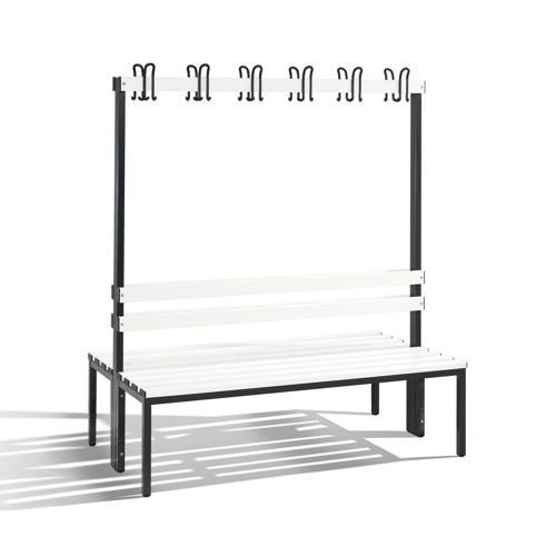 BANC PATÈRE PVC CP - DOUBLE FACE - AVEC DOSSIER - L1000