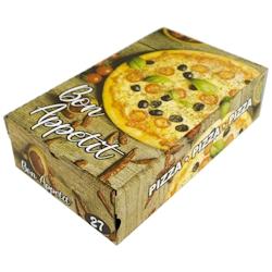 Boîte Calzone Bon Appétit - Décor Pizza - Carton - 27 cm - par 100 - marron en carton 3760394091073_0