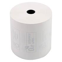 BOBINE CAISSES EXACOMPTA 43818E - PAPIER THERMIQUE 80 X 80 MM 55G SANS PHÉNOL - LOT DE 10