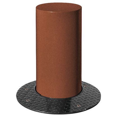 BORNE RÉTRACTABLE BARCELONE Ø 27 CM - ASPECT CORTEN - PROCITY