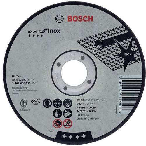 BOSCH 25 DISQUES À TRONÇONNER EXPERT FOR INOX