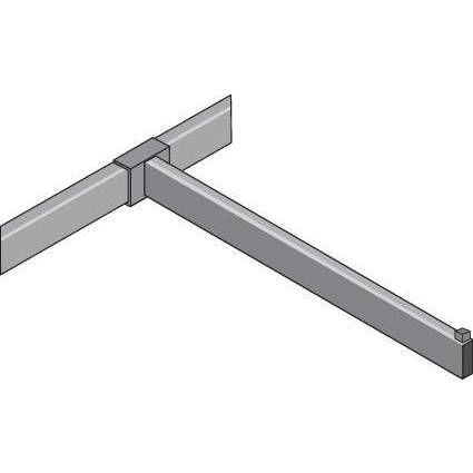 Bras droit nickel brossé 40cm - Queen Vogue Alias - barre de charge_0