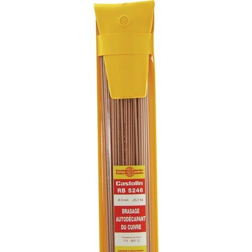 BRASURE CUIVRE AUTO-DÉCAPANTE - SECTION 2 MM - 5 KG CASTOLIN