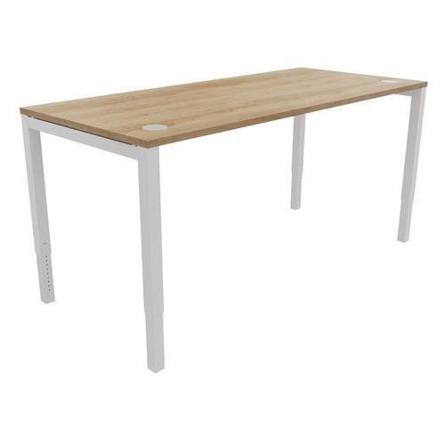 BUREAU DROIT ASTRO ARCHE180X80 CHÊNE VIEILLI/BLANC - BURONOMIC