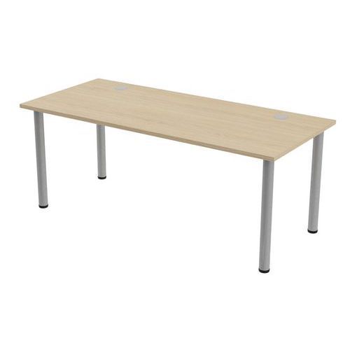 BUREAU TUBO 180 X 80 CM CHÊNE ALU - MBA