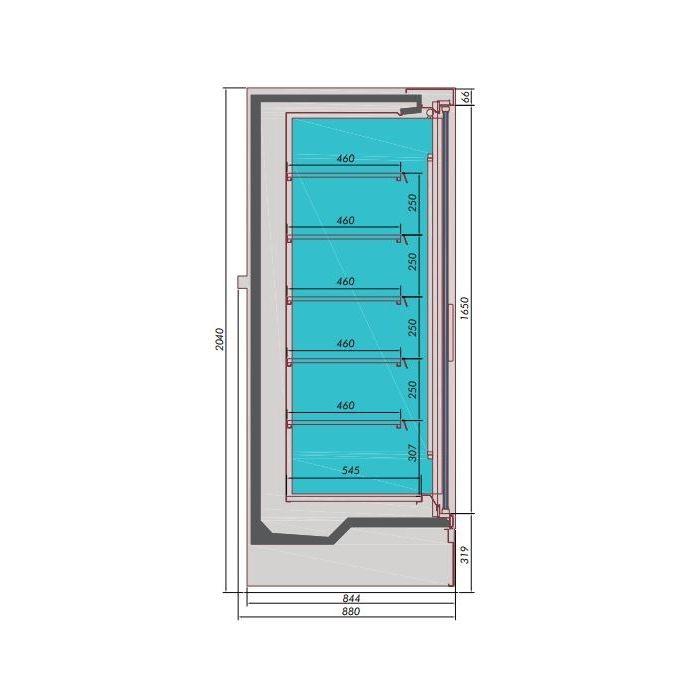 Chambre froide murale mike 3.8 l3810 7350.0080 COMBISTEEL_0