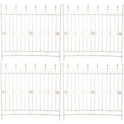 CLP Lot de 4 Treillis de jardin Mangold Crème antique - 320332_0