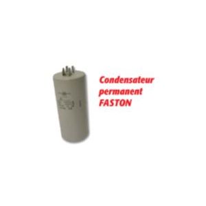 CONDENSATEUR MOTEUR PERMANENT 16UF 450V À COSSES FASTON