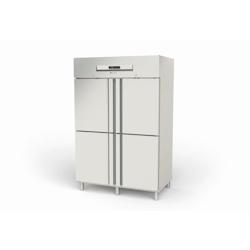 CORECO Armoire Cotes Emboutis 4 Portillons Gn2/1 - Isolation 75Mm - 1360X860X2130 - Capacite 1404L - Temperature -20C/-15C ACG-1004-PF - Acier inoxyda_0