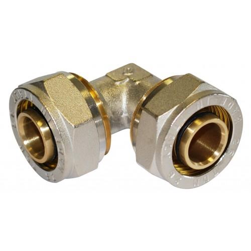 COUDE ÉGAL À COMPRESSION POUR TUBE MULTICOUCHE - DIAM 20 MM BOUTTÉ