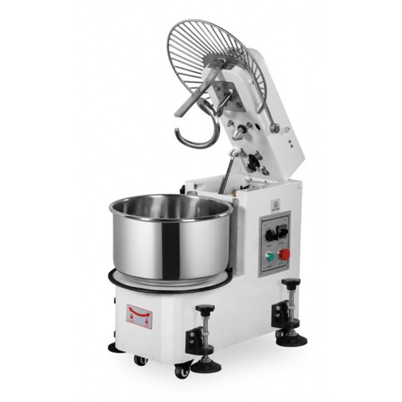 Cuistance Pétrin à spirale avec tête relevable 1 vitesse 20 L - LM20T - inox LM20T_0