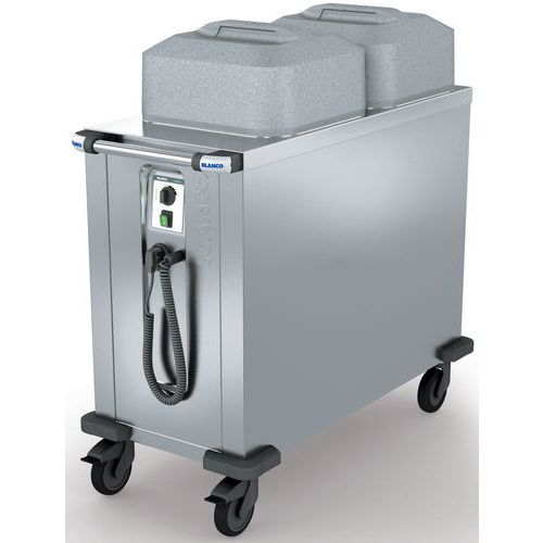 DISTRIBUTEUR D'ASSIETTE CHAUFFÉ (PAR AIR PULSÉ) TS-UH2 18-33 - BLANCO