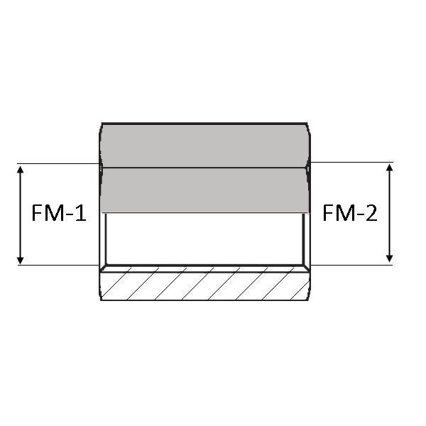 Droit femelle ISO x femelle ISO - DIN-UFI1414 - Ø 14X150 mm_0