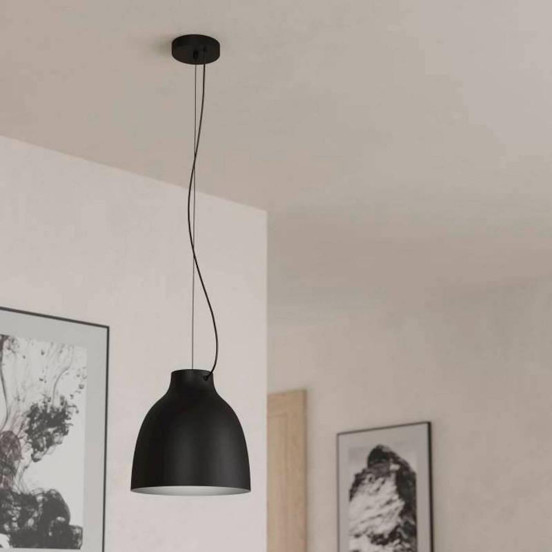 EGLO CAMASCA SUSPENSION, À UNE LAMPE, NOIRE