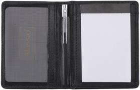 ETUI POUR BLOC-NOTES, CUIR, NOIR - LOT DE 2
