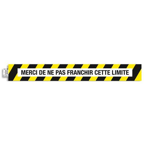 Exacompta bande de sol pvc adhésive antidérapante ne pas franchir 80 x 10 cm 67117e_0