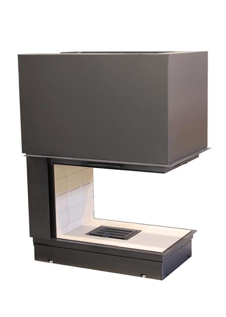 Foyer / insert en acier EPI950 - 7 à 10 kW, rendement 71,30%, pour bûches jusqu'à 70 cm_0