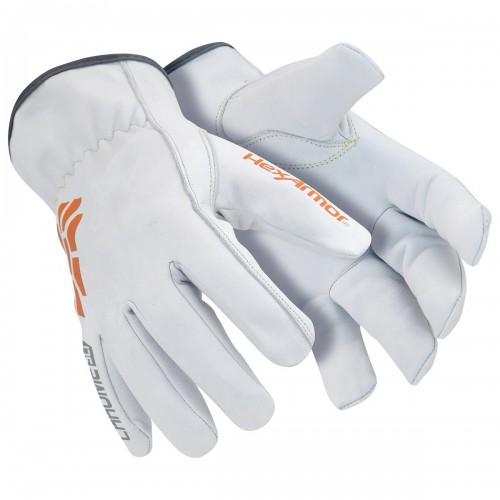 GANTS ANTICOUPURE EN CUIR BLANC HEXARMOR CHROME SLT 4061 - NIVEAU E - TAILLE 11 HEXARMOR