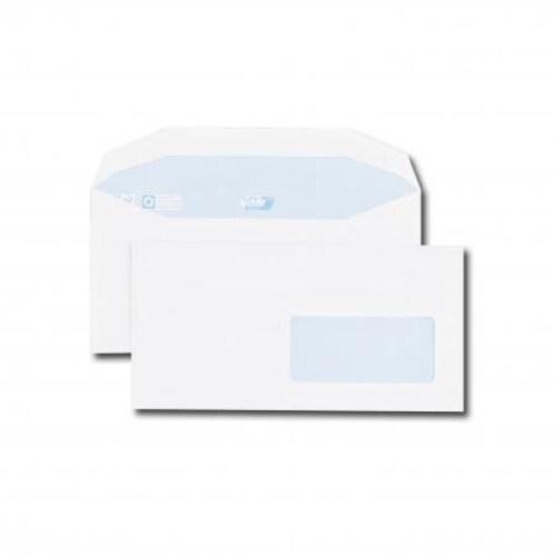 GPV Boîte de 1000 enveloppes Envel'Matic blanches 114x229/C5-6, 75 g/m², avec fenêtre 45x100 à 20/20, gommées - 3250650031023_0