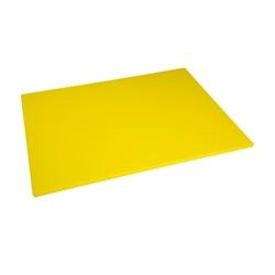 Grande planche à découper basse densité Hygiplas jaune - EQHC883_0