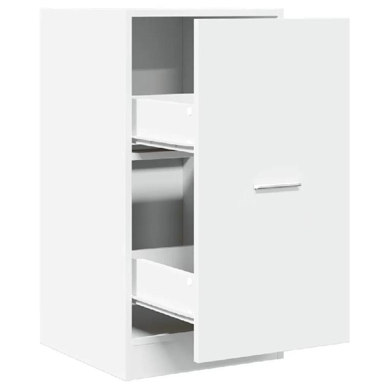 Helloshop26 - Armoire d'apothicaire multifonctionnelle 40 x 41 x 77,5 cm rangement pratique style moderne en bois d'ingénierie blanc 02_0050628 - bla_0