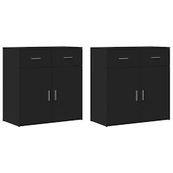 Helloshop26 - Buffet bahut commode armoire meuble de rangement organisateur cuisine salle de séjour salons lot de 2 79 x 38 x 80 cm 02_0036926 - 3000_0