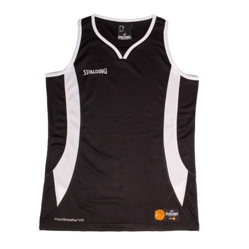 MAILLOT BASKET FEMME - SPALDING - JAM NOIR BLANC