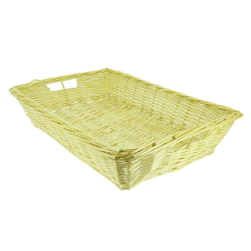 Manne osier rectangle empilable naturel 60x40x11cm - par 8_0