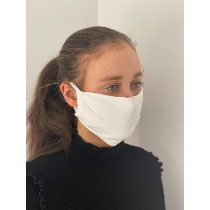 EXACOMPTA - RÉF. 80558D - MASQUE INDIVIDUEL DE PROTECTION 97% POLYAMIDE, 3% ELASTANE - BLANC - LOT DE 10