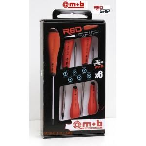 MOB-TOURNEVIS ROUGE-JEU DE 6TOURNEVIS-TORX PERCE