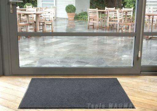 PAILLASSON TAPIS ZAFIRA ANTHRACITE 90X150 CM RÉF ZAFAT90150