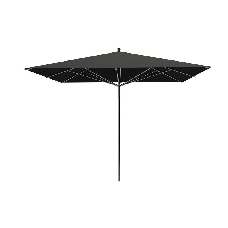 Parasol pour terrasse Pro Moorea carré 300 cm - armature + toile + housse - noir_0