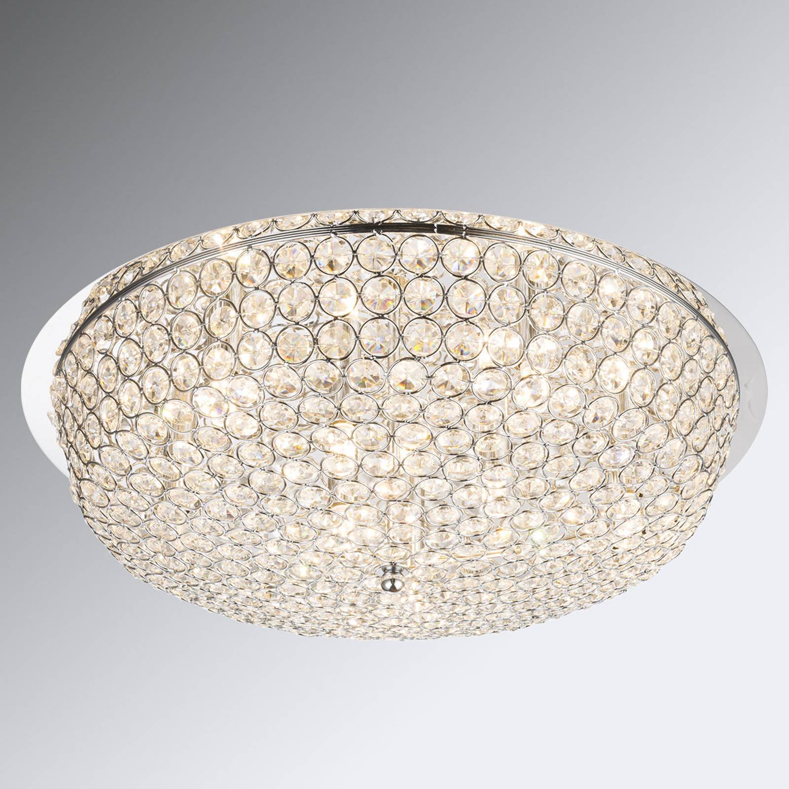 GLOBO PLAFONNIER EN CRISTAL EMILIA AVEC AMPOULES LED
