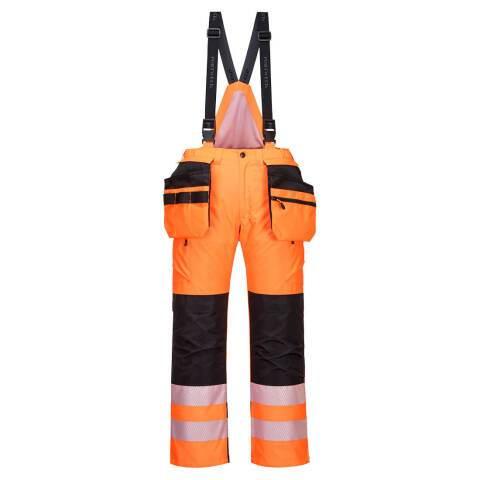 PORTWEST PW351 PANTALON D'HIVER PW3 HAUTE VISIBILITÉ ORANGE/NOIR - TAILLE S - STANDARD