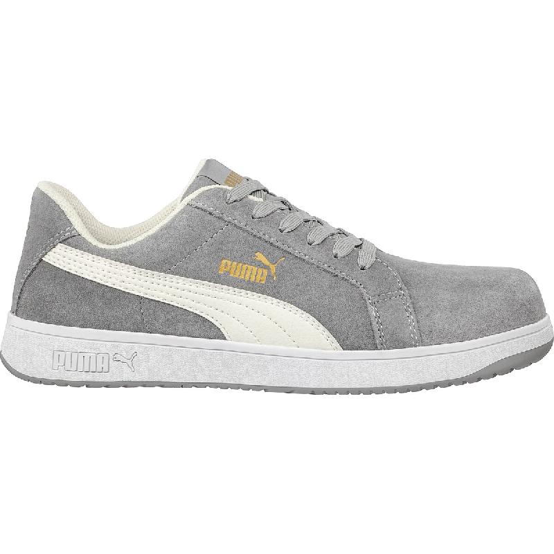PUMA SAFETY Chaussures de sécurité basses ICONIC SUEDE LOW S1PL ESD FO HRO SR -  gris 39 - 39 gris multi-matériau 4051428109260_0