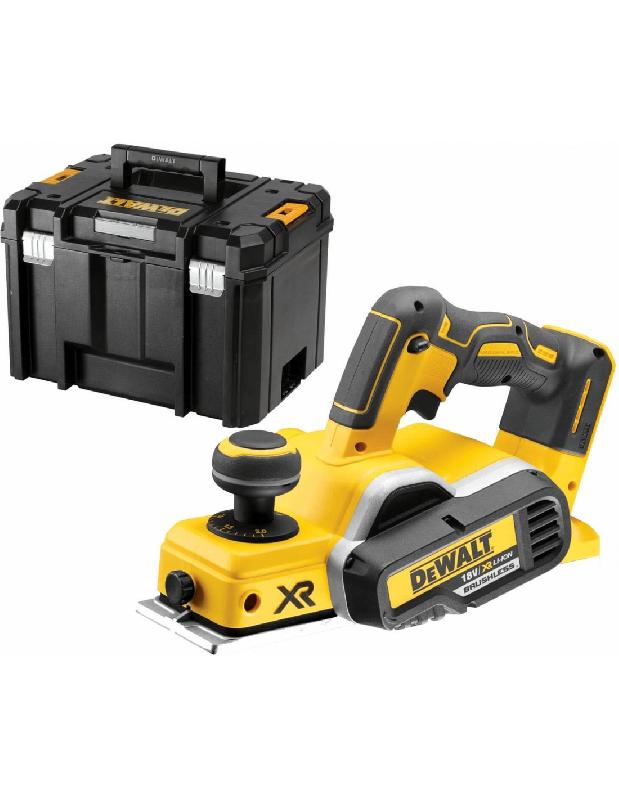 RABOT XR 18V (SANS BATTERIE NI CHARGEUR) + COFFRET T-STAK - DEWALT - DCP580NT-XJ