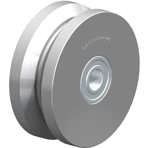 ROUE À DOUBLE BOUDIN EN ACIER PLEIN DSPK 101K - BLICKLE